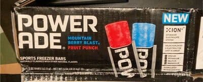 Power ade sports freezer bar