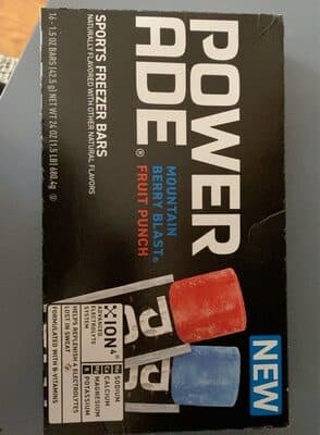 Sports Freezer Bars, Mountain Berry Blast, Fruit Punch