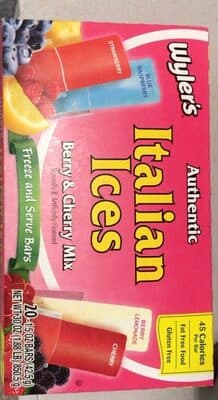 Authentic Italian Ices Berry & Cherry Mix