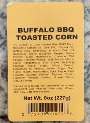 Buffalo BBQ Toasted Corn