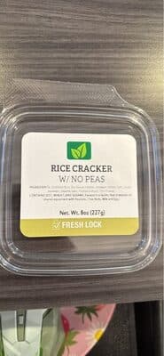 RICE CRACKER W / NO PEAS