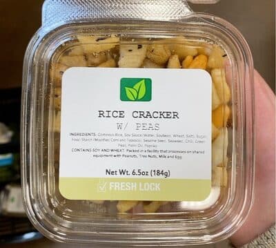RICE CRACKER W / PEAS