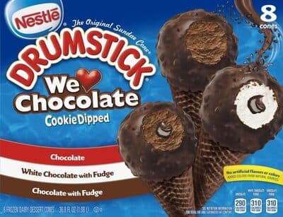 We love chocolate cookie dipped sundae cone variety