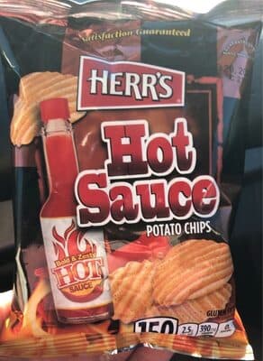 Hot sauce potato chips