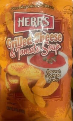 Grilled cheese tomato soup curls