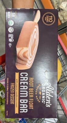 Aldens Organic Root Beer Float Cream Bar