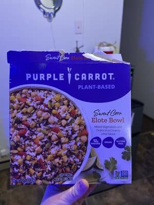 Purple Carrot Plant-Based Sweet Corn Elote Bowl