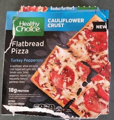 Turkey Pepperoni Flatbread Pizza