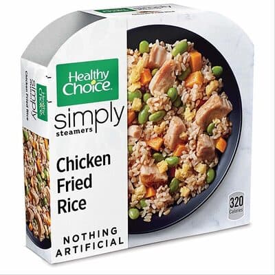 Chicken Fried Rice with Whole Grain Brown Rice, Edamame, Carrots & Scrambled Eggs in a Savory Sesame Sauce