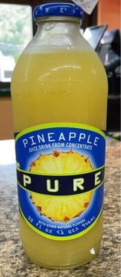 Juice From Concentrate, Pineapple