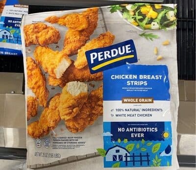 Whole Grain Breaded Chicken Breast Strips With Rib Meat