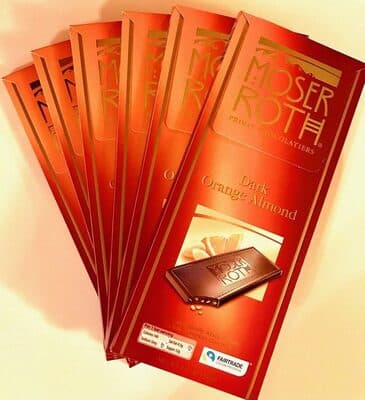 Moser Roth, Privat Chocolatiers, Orange & Almond
