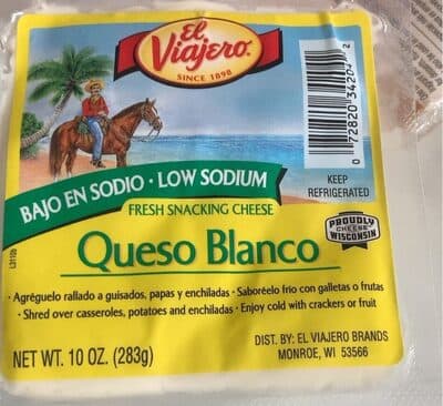 El Viajero, Fresh Snacking Queso Blanco Cheese