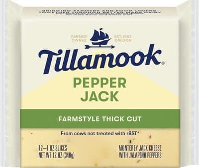 TILLAMOOK, THICK SLICES PEPPER JACK CHEESE