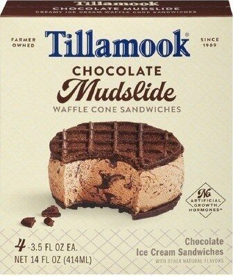 CHOCOLATE ICE CREAM SANDWICHES, CHOCOLATE MUDSLIDE