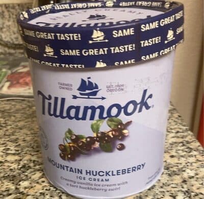 Mountain Huckleberry Creamy Vanilla Ice Cream With A Tart Huckleberry Swirl