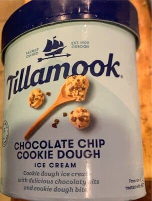 Chocolate Chip Cookie Dough Ice Cream With Delicious Chocolaty Bits And Cookie Dough Bites