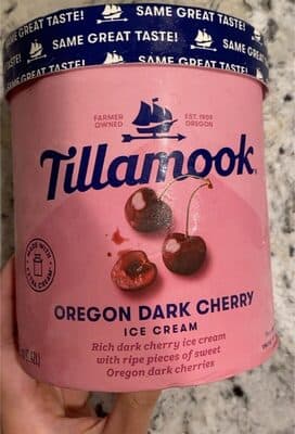 Oregon Dark Cherry Rich Dark Cherry Ice Cream With Ripe Pieces Of Sweet Oregon Dark Cherries