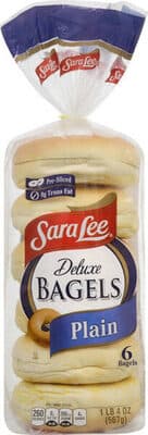 Plain Deluxe Bagels
