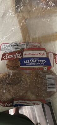 Sesame Seed Gourmet Hamburger Buns