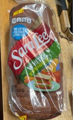 White Bread Made With Veggies