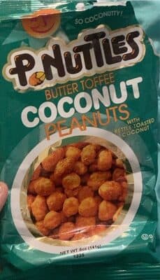 Pnuttles butter toffee coconut peanuts
