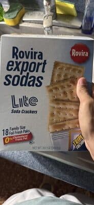 Lite Export Sodas Crackers