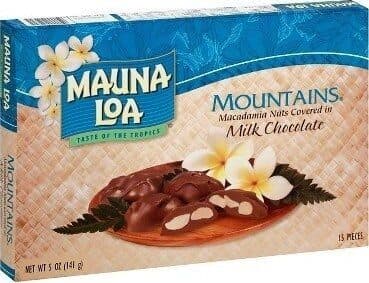 Mountains Macadamia Nuts Covered in Milk Chocolate