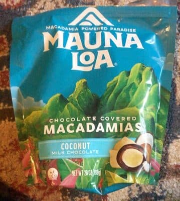 Milk chocolate coconut macadamia nuts