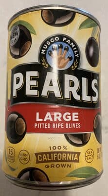 PITTED CALIFORNIA RIPE LARGE OLIVES