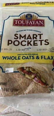 Toufayan Bakeries Whole Oats & Flax Smart Carb Pockets
