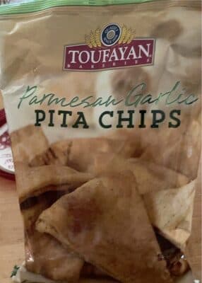 Parmesan Garlic Pita Chips