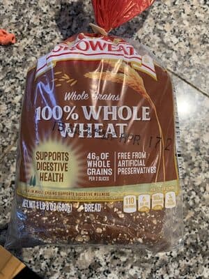 100% Whole Wheat Bread
