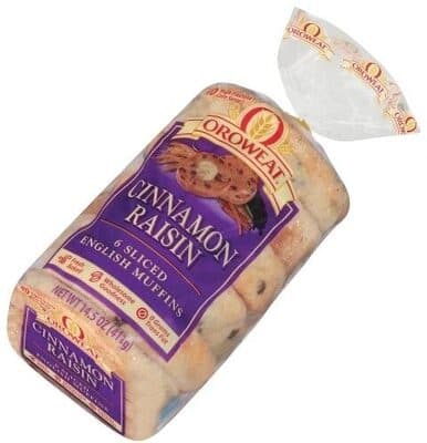 Cinnamon Raisin Sliced English Muffins