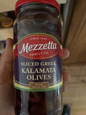 Sliced Greek Kalamata Olives