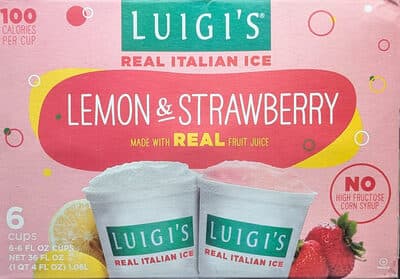 Lemon Strawberry Real Italian Ice