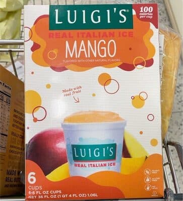 Mango Flavored Real Italian Ice