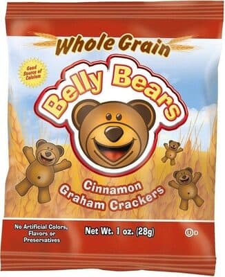 Whole grain belly bears animal cracker snacks