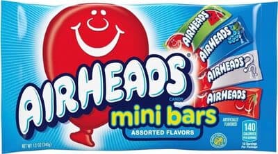 Watermelon, Blue Raspberry, White Mystery, Cherry Assorted Flavors Mini Bars Candy