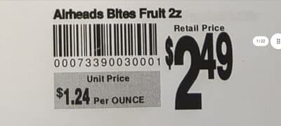Candy Bites, Fruit
