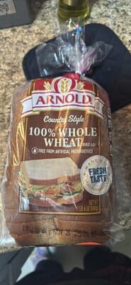 Country Style 100% Whole Wheat Bread