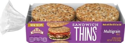 Multigrain Sandwich Thins Rolls