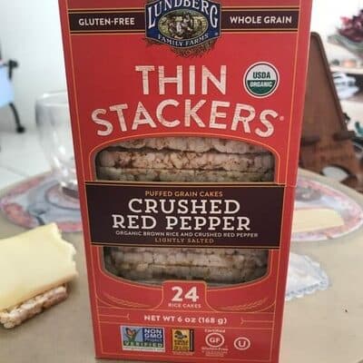 Lightly Salted Crushed Red Pepper Organic Puffed Grain Cakes
