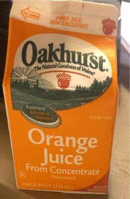 Orange Juice From Concentrate