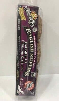 Cinnamon Raisin Flourless Sprouted Whole Grain English Muffins