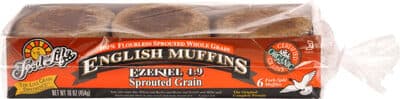 Sprouted Grain Flourless Sprouted Whole Grain English Muffins