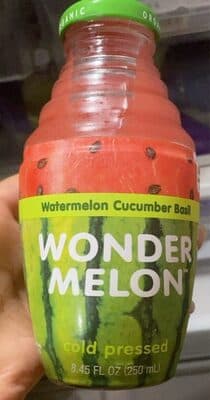 Watermelon Cucumber Basil Cold Pressed 100% Organic Juice