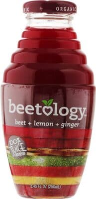 100% COLD PRESSED JUICE, BEET + LEMON + GINGER