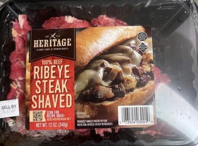 Finely Sliced Ribeye Steak