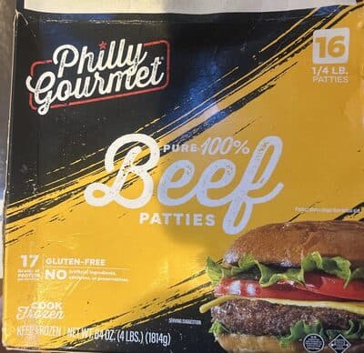 100% Pure Beef Patties